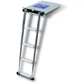   Hajólétra rozsdamentes teleszkópos beépíthető 3 fokos EVA