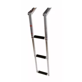   Lestev za čoln iz nerjavečega jekla, raztegljiva za 3 stopinje, široka