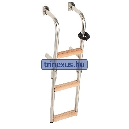Stopnišče za čevlje 3 stopinje kovina-teak 64x19cm