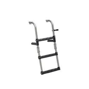   Stopnišče za čevlje 3 stopinje iz nerjavečega jekla in plastike 64x30 cm