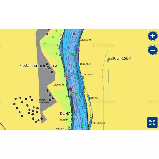 Navionics+ Donava, Balaton, Beneško jezero, Jadran, Sredozemlje