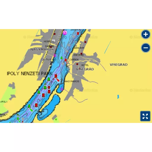 Navionics+ Donava, Balaton, Beneško jezero, Jadran, Sredozemlje