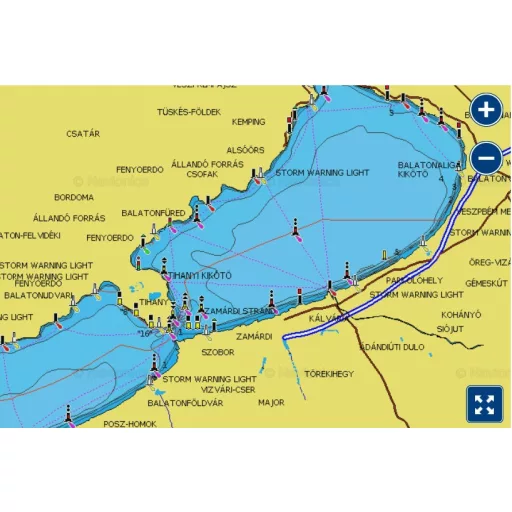 Navionics+ Donava, Balaton, Beneško jezero, Jadran, Sredozemlje