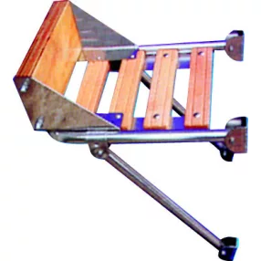   Platforma z motorno nosilno konstrukcijo iz nerjavečega jekla in teka