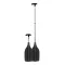 Mini teleskopsko veslo za čoln črno 50/120 cm SCR