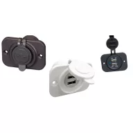USB polnilna LED dvojna bela
