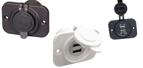 USB polnilna LED dvojna bela