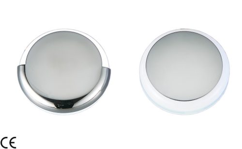 Kabinsko svetilo belo 9 LED 180 stopinj ABS/nerjaveče jeklo 42 mm