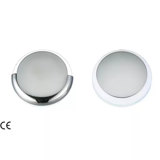 Kabinsko svetilo belo 9 LED 180 stopinj ABS/nerjaveče jeklo 42 mm