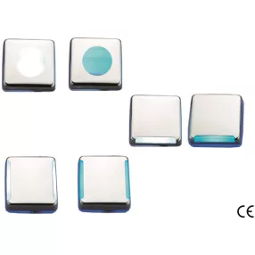   Kabinsko svetilo belo 9 LED kvadratno dno ABS/nerjaveče jeklo 45 mm