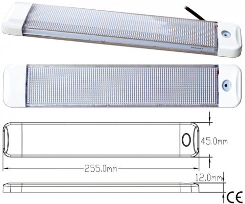 VODOTESNA STROPNA SVETILKA S 36 LED DIODAMI