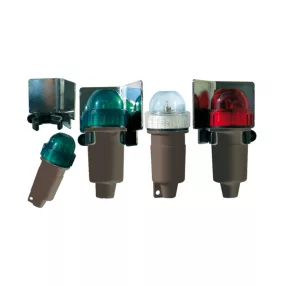   Krožni svetlobni beli in stranski svetlobni zeleno-rdeči komplet baterij