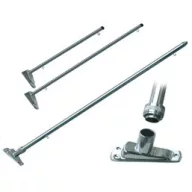 Stolp za zastavo z metalnim podstavkom 35 cm