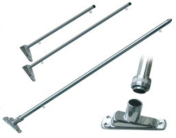 Stolp za zastavo z metalnim podstavkom 35 cm