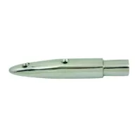   Korlátcsatlakozó végidom fekvő külső csavar 22 mm inox EVA