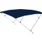 Bimini streha dvojni okvir temno modra 225x170-190x129 cm