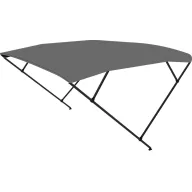   Bimini tető dupla keret sötétszürke fekete cső 225x170-190x129 cm EVA