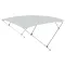 Bimini streha dvojni okvir siva 225x170-190x129 cm