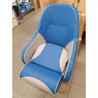 Sedež zložljiv navzgor, oceansko modro-siv