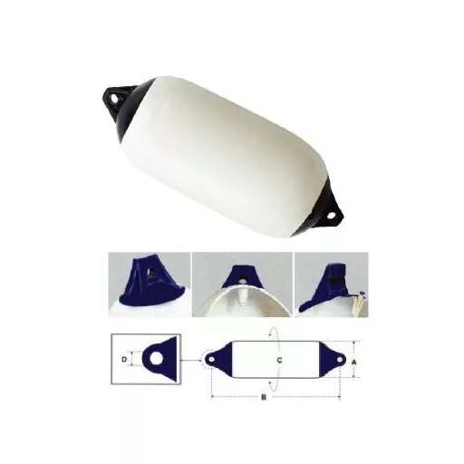 Fenderl 9 x 31 cm bel z modrim koncem