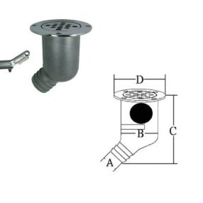 Odtočni jekleni kot 45 stopinj 38 mm