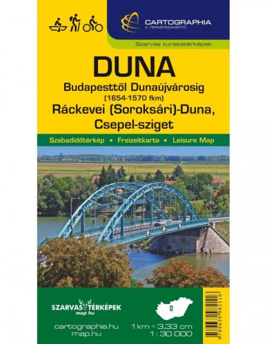 Knjiga, vodna karta Donava Budimpešta-Dunaújváros (MADŽARSKA)