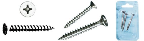 Vijak z zvezdasto glavo iz nerjavečega jekla 6x40 mm 10 blister