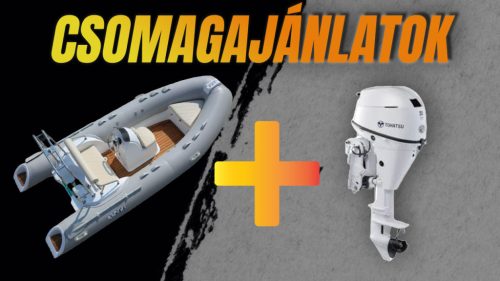 Dawn Marine RIB 430A temno in svetlo siva + Tohatsu MFS 30D ETS