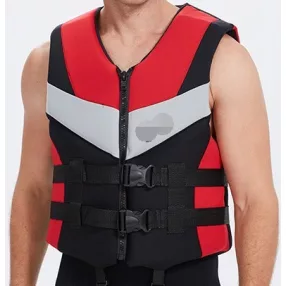 Neoprenska rešilna jopič Farfalla rdeče-črna XL