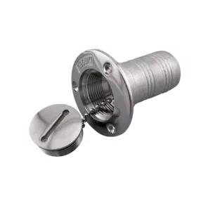   Vrat za točenje goriva z zaklepom, raven iz nerjavečega jekla