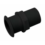 Vízkivezető sztenderd menetes műanyag fekete 38 mm EVA