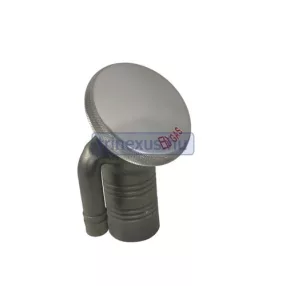 Vstop za gorivo, kovinski pokrov, poševno, 50