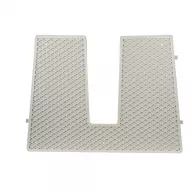 Proti-vibracijsko ogledalo iz sive plastike 430x324 mm 