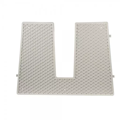 Proti-vibracijsko ogledalo iz sive plastike 430x324 mm 