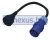 Adapter kabel 0,5 m CEE-vtič > Schuko spojka