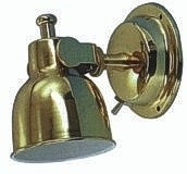 Luč za ležišče DE LUXE, lakirano medenino, 75 mm    15W