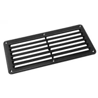 Prezračevalna rešetka iz črnega plastike 260x125mm