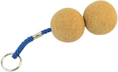 Obesek za ključe z 2 plutenima kroglicama 50 mm