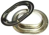 Ovalne 22,5 x 13 mm Ms. nikljane (pakiranje 10 kosov)