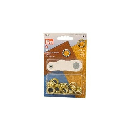 PRYM okenca/ploščica za pritrditev 11 mm (3B) 15 kosov na kartici SB