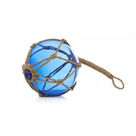 Modri stekleni stožec 31 cm 