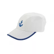 Bela baseball kapa z modrim sidrom 