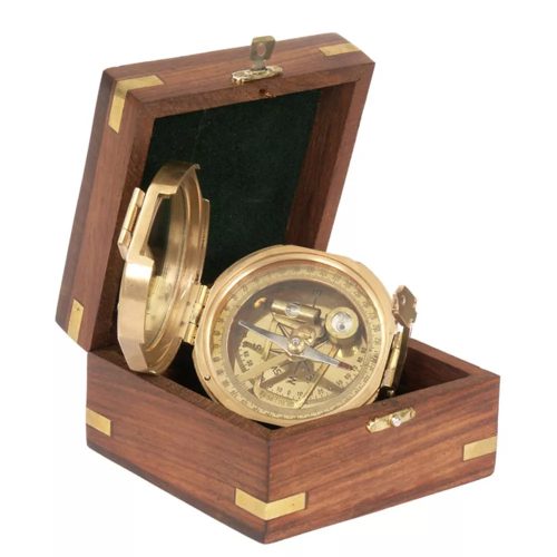 Brunton kompas v lesenem ohišju 7,5 cm 
