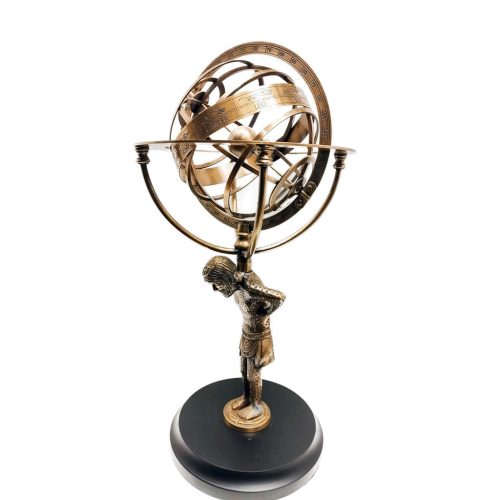 Armilarna sfera z držalom za atlas 53 cm 