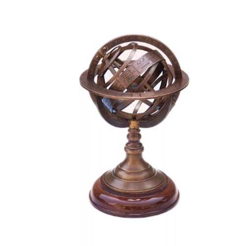 Bronasta armilarska sfera, les 22 cm 