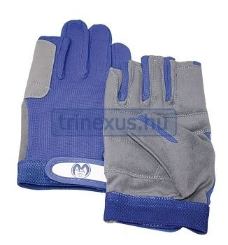 Jadralska rokavica Amara siva/modra 5-prstna odprta XL