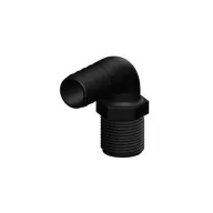 Črni TD cevni priključek 90° 19mm 3/4"