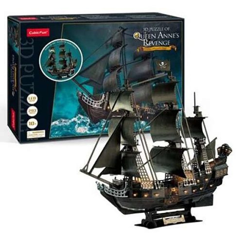 Queen Anne's Revenge 3D-puzzle z LED osvetlitvijo 