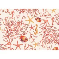 Darilni papir Korallenge 50 x 70 cm 