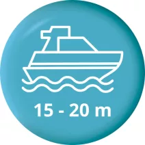 Trup dolžine 15 do 20 metrov